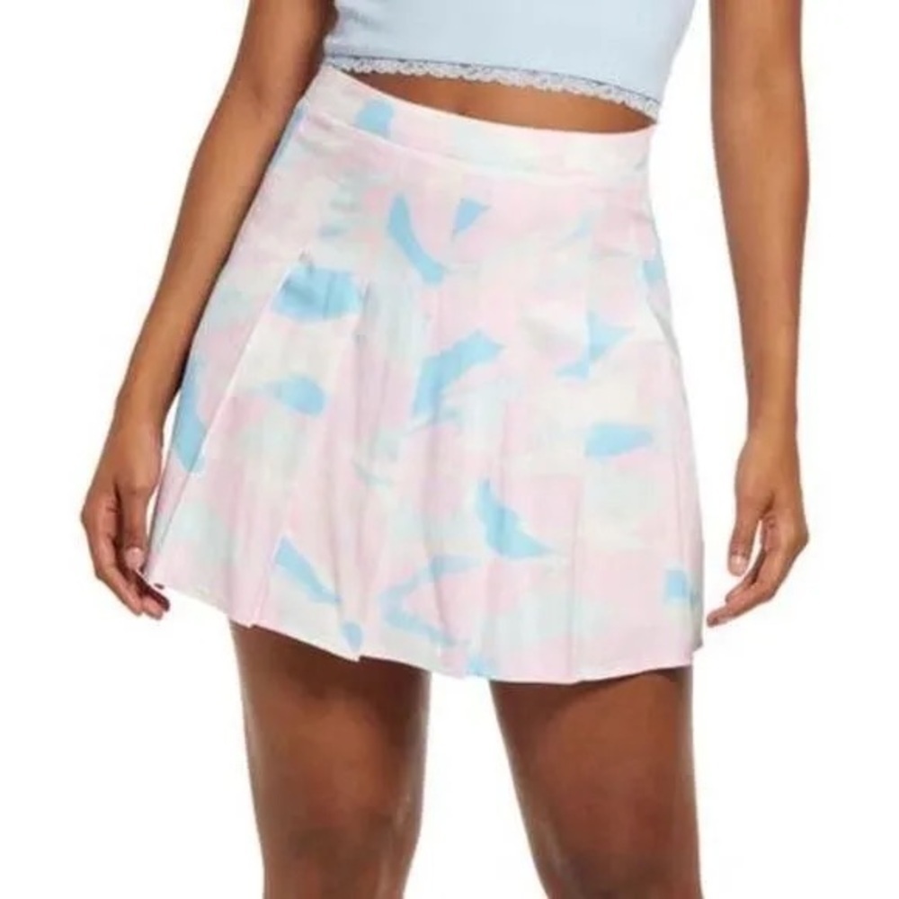 BP-Stylish Pink and Blue Women's Skirt